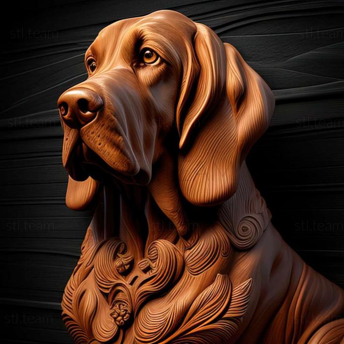 3D model Bavarian Mountain Hound dog (STL)